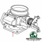 Preview: Crown Drosselklappen Dichtung Jeep Wrangler , Cherokee , Grand Cherokee , Comanche 2,5L + 4,0L (91-06)