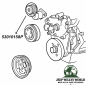 Preview: Umlenkrolle Riemenspanner Jeep Grand Cherokee 5,2 + 5,9 L V8 Motor 92-98