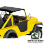Preview: Halbtüren Black Crush schwarz Jeep CJ5 76-83