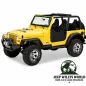 Preview: Bestop Lower Half Fabric Soft Doors Bestop Black Denim Jeep Wrangler TJ (1996-2006)