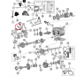 Preview: Shifter Shaft Dana 300 Transfer Case Jeep CJ 80-86, exploded drawing highlighting the location of Shaft on Transfer Case.