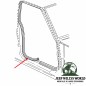 Preview: Door Seal Front 2-Doors Jeep Cherokee 97-01