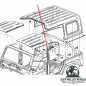 Preview: Fairchild Hardtop Dichtung B-Säule oben links + rechts. Jeep Wrangler JK 4-türer (07-18)