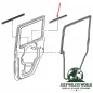 Preview: Fairchild Door Seal Pair Inner Rear Left + Right. Jeep Wrangler JK 4-doors (07-18)