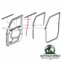 Preview: Fairchild Türdichtsatz Abstreifer Paar vorne links + rechts innen. Jeep Wrangler JK (07-18)