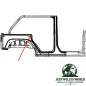 Preview: Fairchild Hardtop Dichtung C-Säule Seitenteil rechts. Jeep Wrangler JK 4-türer (07-18)