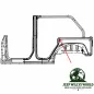 Preview: Fairchild Hardtop Dichtung C-Säule Seitenteil links + rechts. Jeep Wrangler JK 4-türer (07-18)