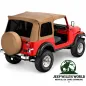 Preview: Bestop Replacement Top Cover with tinted windows Spice Denim without rods Jeep CJ7 + Wrangler YJ (1976-1995)