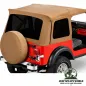 Preview: Bestop Replacement Top Cover with tinted windows Spice Denim without rods Jeep CJ7 + Wrangler YJ (1976-1995)