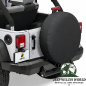 Preview: Bestop Reserveradhülle Black Denim 33 inch Jeep CJ5, CJ7, CJ8, Wrangler YJ, TJ, JK (55-18), montiert.