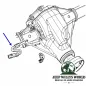 Preview: Spicer Differential E-Locker Sensor Schalter Dana 44 mit Tru-Lok Vorder + Hinterachse Jeep Wrangler JK Rubicon (07-18)