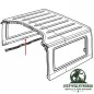 Preview: Fairchild Hardtop lower seal side bottom right to body. Jeep Wrangler JK 2-doors (07-18)