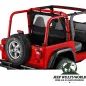 Preview: Bestop Windjammer Black Diamond Premium Vinyl leather imitation structured Jeep Wrangler TJ (2003-2006)