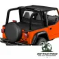 Preview: Bestop Windjammer Black Diamond Premium Vinyl leather imitation structured Jeep Wrangler TJ (2003-2006)