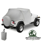 Preview: Bestop All Weather Trail Cab Cover Charcoal Denim (Grey) Jeep CJ7, Wrangler YJ (76-91), mounted.