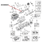 Preview: Input Shaft Oil Seal SR4 T4 T5 T86 T150 T176 T177 Transmission Jeep CJ / SJ (66-86), exploded drawing highlighting the position of Oil Seal on Transmission with a red arrow.