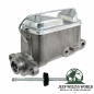 Preview: Master brake cylinder 10" brake drums Jeep CJ5 CJ7 78-86 with power brake booster, frontal side view, visable junction.