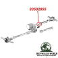 Preview: Rear Drive Cardan Shaft Slip Yoke to NP231, NP249 and NV247 Transfer Case. Jeep Wrangler YJ / Grand Cherokee ZJ / ZG / WJ / WG (1987-13.09.1999), exploded drawing highlighting the position of Yoke.