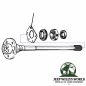 Preview: Wheel Bearing Retainer Rear Axle Dana 35 Jeep Wrangler + Cherokee 84-89