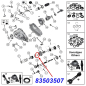 Preview: Pilot Lager für den Eingang vorne am NP231, NP242, NP249, NV140, NV147 oder NV245 Verteilergetriebe. Jeep Cherokee XJ / Wrangler TJ / Grand Cherokee ZJ / ZG /WJ / WG / WH / WK / Commander XK / XH / Liberty KJ (1987-2010), Explosionszeichnung die die Posit