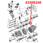 Preview: First (1st) Gear Thrust Washer AX15 Transmission. Jeep Cherokee XJ / Wrangler YJ / TJ / Grand Cherokee ZJ (1987-1999), exploded drawing highlighting the position of Washer on Transmission with a red arrow.