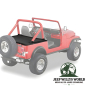 Preview: Duster Deck Cover Heckabdeckung Black Crush Bestop Jeep CJ7, Wrangler YJ (80-91)