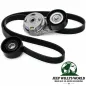 Preview: Serpentine Belt  + Tensioner + Idler Pulley Complete Set Jeep Wrangler JK with Air Conditioning 3.8L Engine (07-11)