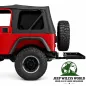 Preview: Rugged Ridge Anhängerzugvorrichtung US 2" mit Cargo Rack Jeep Wrangler YJ TJ (1987-2006)