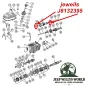 Preview: Explosionszeichnung von Anlaufring Vorgelegewelle vorne/hinten T176/T177 Schaltgetriebe. Jeep SJ J Serie, CJ5 CJ7 CJ8 80-86.