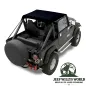 Preview: Bestop Traditional Style Bikini Top Black Crush, schwarzes Kunstleder (strukturiert). Jeep CJ7 CJ8, Wrangler YJ (1976-1991).