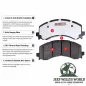 Preview: Raybestos Bremsklötze Satz vorne Element3. Jeep Wrangler YJ TJ, Cherokee XJ, Grand Cherokee ZJ ZG  (1990-2006), Info-Bild