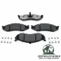 Preview: Bremsbeläge Set Vorderachse Jeep CJ YJ XJ MJ 82-89, 4 Stück, Übersichtsbild auf Belagseite.