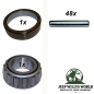 Preview: Lagersatz Dana 300 Verteilergetriebe Jeep CJ 80-86, Nadellager inkl. Lagerschale und Nadel abgebildet.