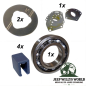 Preview: Lagersatz Dana 300 Verteilergetriebe Jeep CJ 80-86, Anlaufscheibe, Einstellscheiben, Lager und Schaltpads abgebildet.