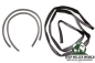 Preview: Türdichtung Fensterführung Set vorne rechts + links Jeep CJ 76-81