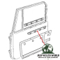 Preview: Türdichtung Abstreifer Paar innen rechts + links Jeep CJ + Wrangler YJ 76-95