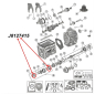 Preview: Blocking Ring Set 3rd and 4th Gear SR4, 5th Gear T5 Transmission Jeep CJ / SJ / Cherokee XJ (80-86), exploded drawing highlighting the position of Blocking Rings on Transmission.