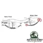 Preview: Blattfederbuchsen Set hinten PU rot Jeep CJ 76-86