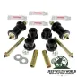Preview: Leaf Spring Bushing Set, Frame Side Greasable Front or Rear PU Black Jeep CJ 76-86