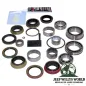 Preview: Master Rebuild Repair Kit for NP231 Transfer Case including all needed Parts (Oil Seals, Bearings, RTV, Shift Fork Inserts and Oil Filter). Jeep Cherokee XJ / Wrangler YJ / TJ (1987-2006), full scope of delivery pictured.