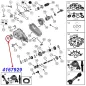 Preview: Input Shaft Oil Seal for NP231, NP242 and NP249 Transfer Case. Jeep Cherokee XJ / Wrangler YJ / TJ / Grand Cherokee ZJ / ZG / WJ / WG / Comanche MJ (1991-2002), exploded drawing sowing position of Seal on Transfer Case.