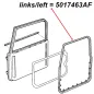 Preview: Fairchild Türdichtung Fahrerseite (links) für Vollstahltür. Jeep Wrangler TJ (1996-2006), technische Zeichnung