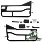 Preview: Element Doors Halbtüren HighRock 4x4 Seidenmatt Schwarz Bestop, pulverbeschichtet Jeep CJ7 (76-80). Nahansicht.