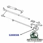 Preview: Tie Rod End left lower or upper, to gear box or pitman arm. Jeep Wrangler YJ / Cherokee XJ / Comanche MJ (1984-1990) technical drawing