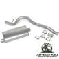 Preview: Performance Sport Endschalldämpfer und Endrohr Kit inklusive 2,5" (63,5 mm) auf 2,25" (57,15 mm) Adapter und Schellen für 2,5L oder 4,0L Motor. Jeep Cherokee XJ (1987-1992).
