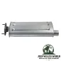 Preview: Endschalldämpfer (aluminisiert) mit 2,25" (57,15 mm) für 2,4L, 2,5L oder 4,0L Motor. Jeep Wrangler TJ (24.01.2000-2006), von oben abgebildet.