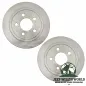 Preview: Brake Rotor Set front Jeep CJ YJ XJ MJ 82-89, 4 Pad overview, pad side shown.