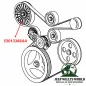 Preview: Umlenkrolle ohne Klimaanlage Jeep Wrangler + Cherokee 2,4 L 02-06