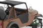 Preview: Halbtüren Satz Schwarz Willys M38A1 + Jeep CJ5 + CJ6 55-75
