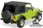 Preview: Bestop Supertop with tinted WIndows, Black Denim. Jeep CJ7, Wrangler YJ (1980-1995). Premium quality vinyl softtop.